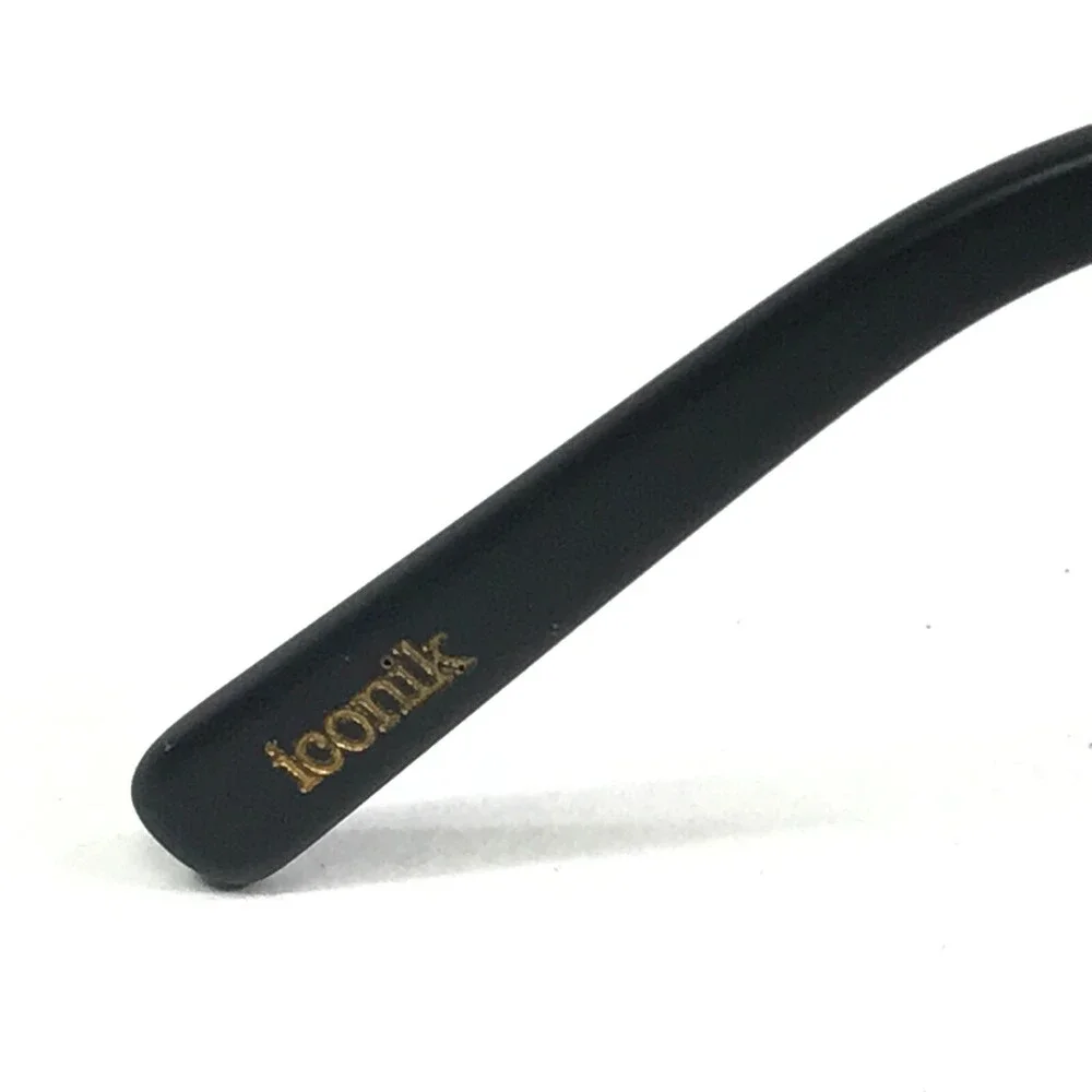 Iconik Eyeglasses Frames Ethan C2 Black Square Full Rim 54-15-140